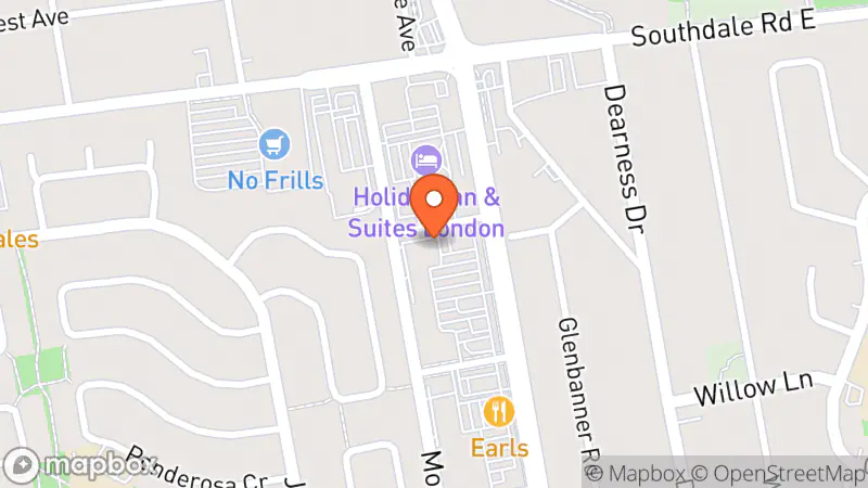 Map showing location of Goodwill Bookstore