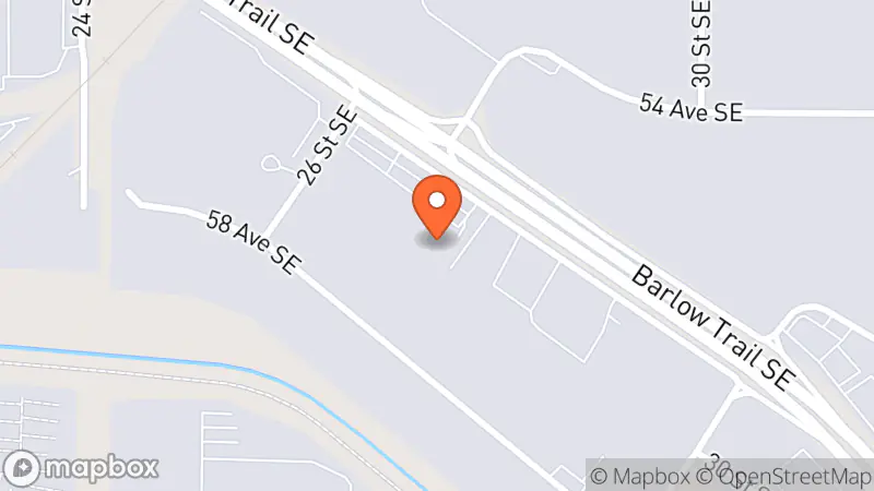 Map showing location of Goodwill Calgary Impact Centre and Outlet Store