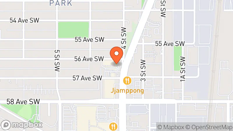 Map showing location of Goodwill Chinook Thrift Store