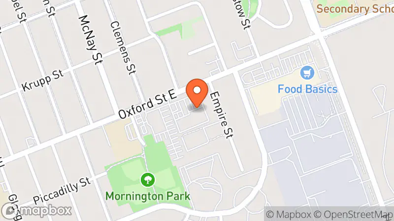 Map showing location of Goodwill Community Store