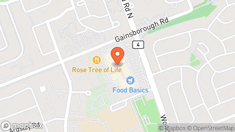 Map showing location of Goodwill Community Store