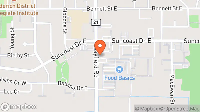 Map showing location of Goodwill Community Store