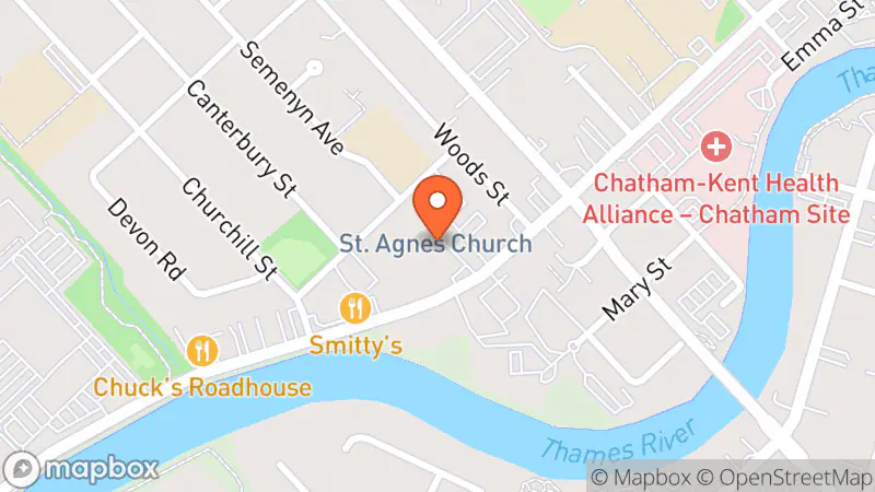 Map showing location of Goodwill Community Store