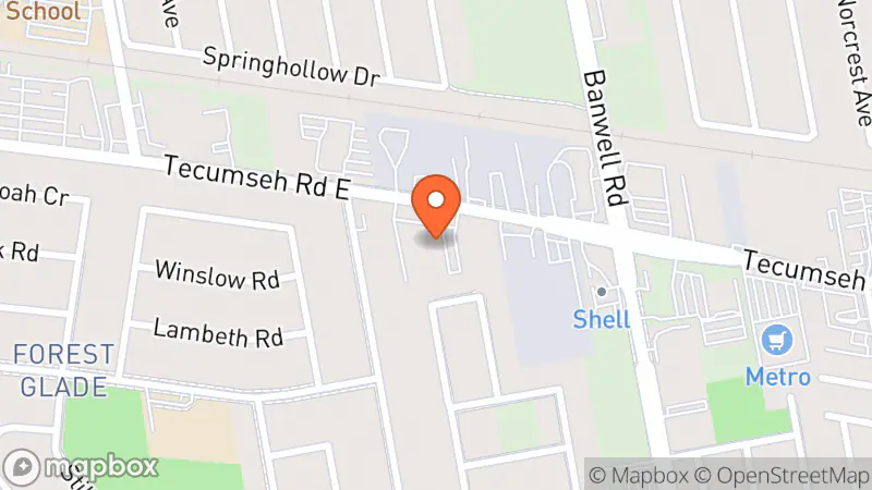 Map showing location of Goodwill Community Store