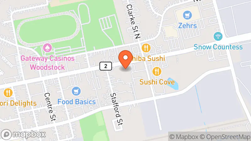 Map showing location of Goodwill Donation Centre