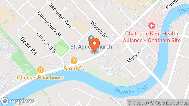 Map showing location of Goodwill Donation Centre