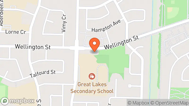 Map showing location of Goodwill Donation Centre