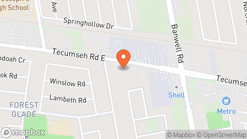 Map showing location of Goodwill Donation Centre