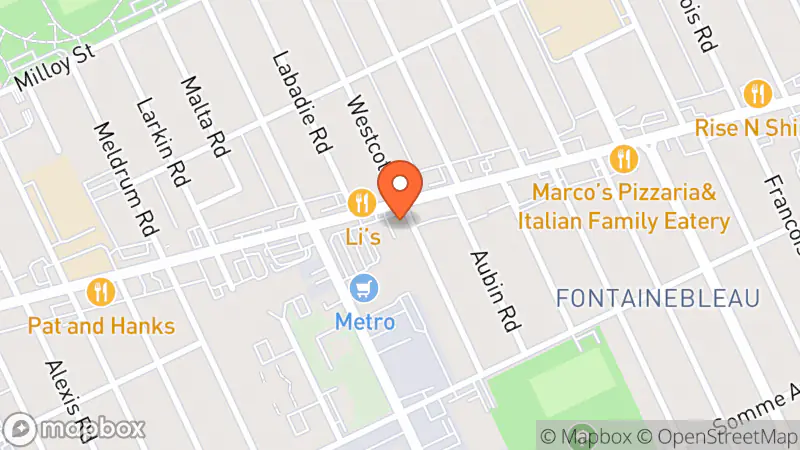 Map showing location of Goodwill Donation Centre