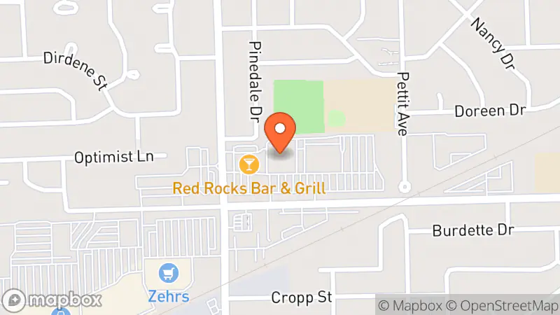 Map showing location of Goodwill Niagara