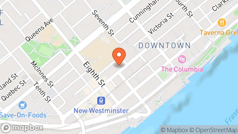 Map showing location of Grand Central Consignment