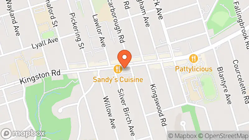 Map showing location of Great Escape Book Store