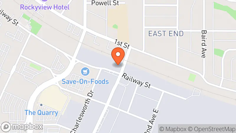 Map showing location of Great Things in Store