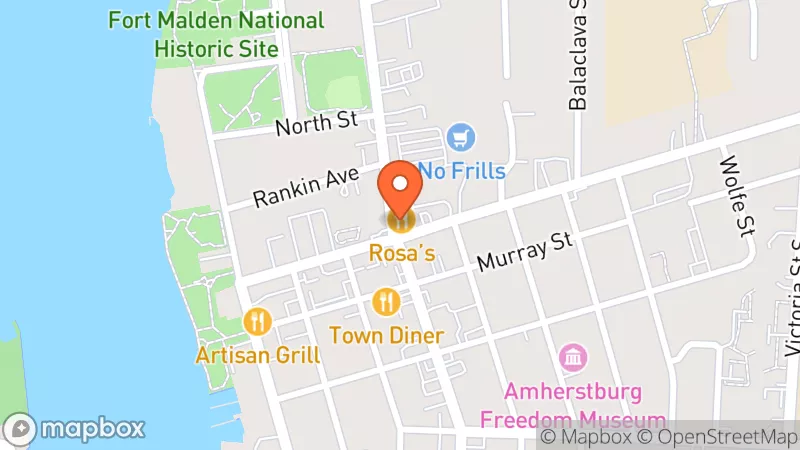 Map showing location of Gumballs & Overalls