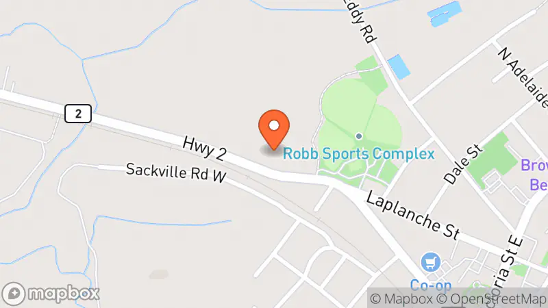 Map showing location of Guy's Frenchys