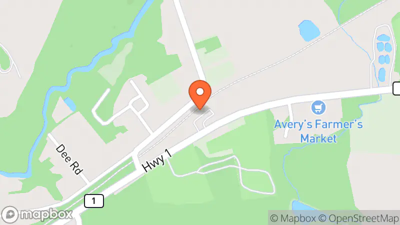 Map showing location of Guy’s Frenchys