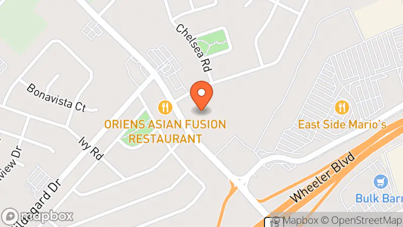 Map showing location of Guy's Frenchys