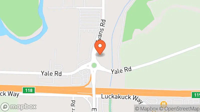 Map showing location of Habitat for Humanity Chilliwack ReStore