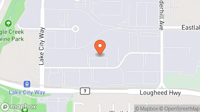 Map showing location of Habitat for Humanity Enterprise ReStore