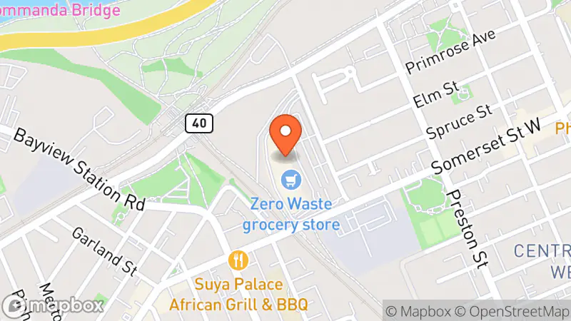 Map showing location of Habitat for Humanity Greater Ottawa ReStore