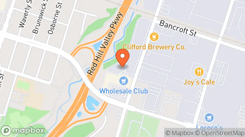 Map showing location of Habitat For Humanity Hamilton & The Hamilton ReStore