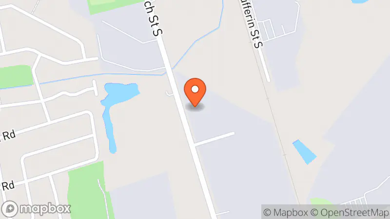 Map showing location of Habitat For Humanity ReStore - Alliston