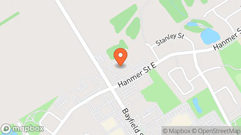 Map showing location of Habitat For Humanity ReStore - Barrie