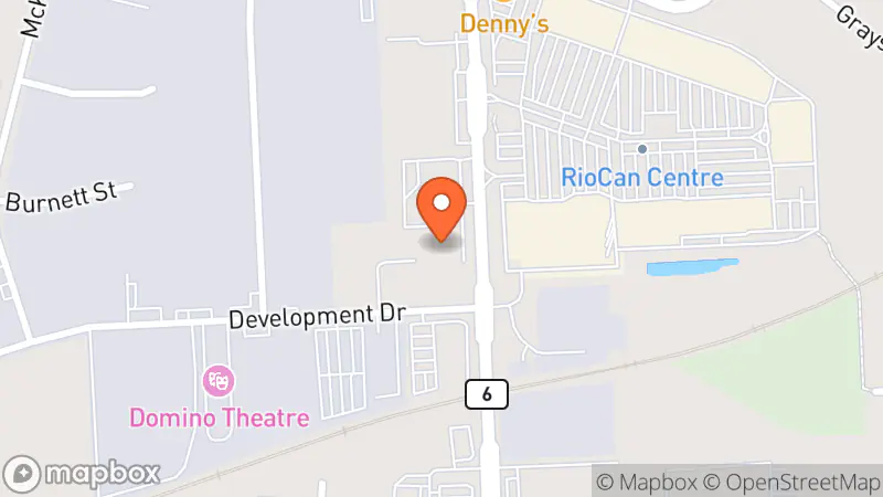 Map showing location of Habitat for Humanity ReStore