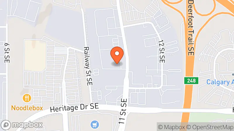 Map showing location of Habitat for Humanity ReStore