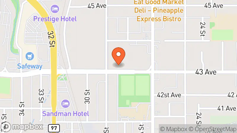 Map showing location of Habitat for Humanity Vernon ReStore