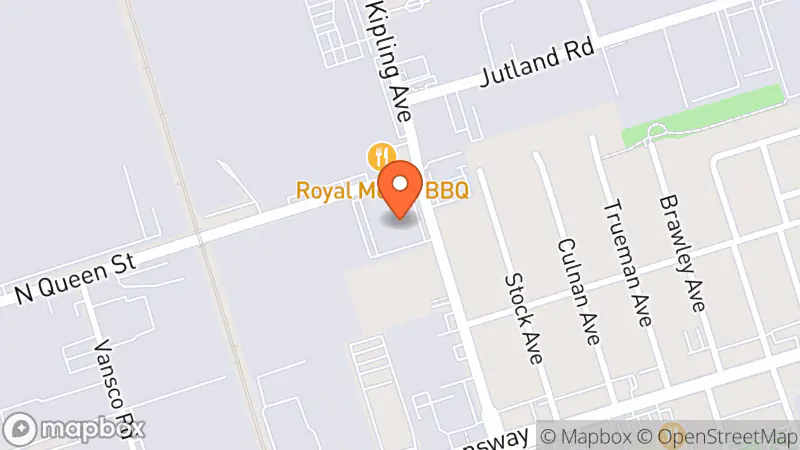 Map showing location of Habitat ReStore Etobicoke
