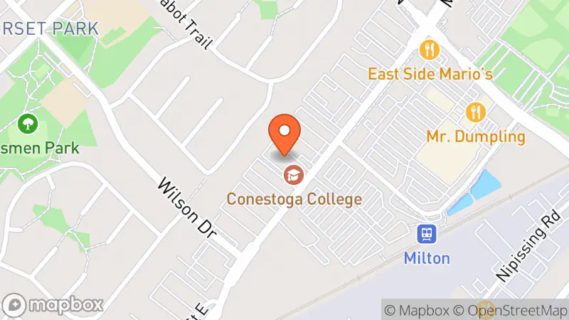 Map showing location of Habitat ReStore Milton