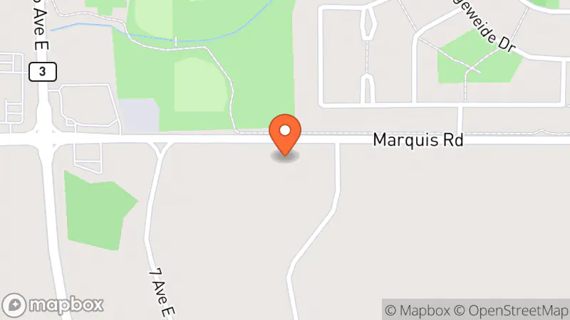 Map showing location of Habitat ReStore Prince Albert