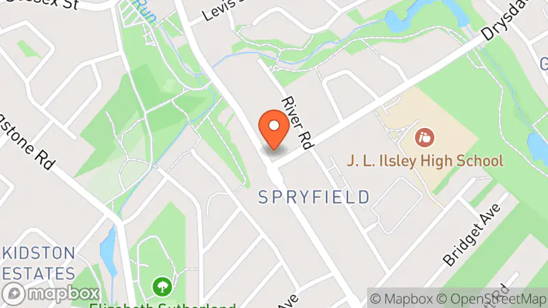 Map showing location of Hand in Hand