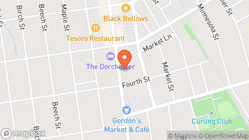 Map showing location of Hearts Desire Farm Market