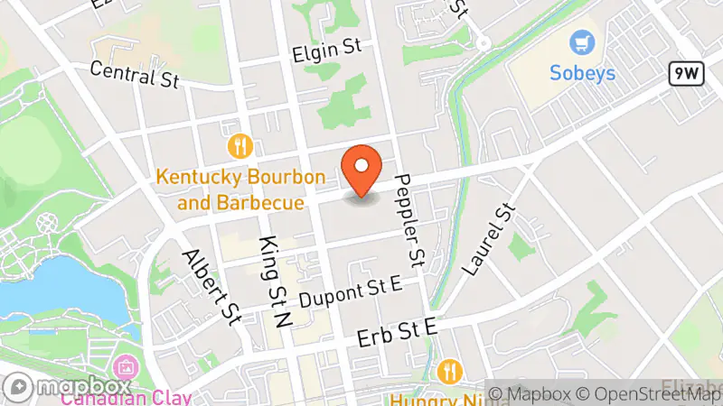 Map showing location of Hello Again