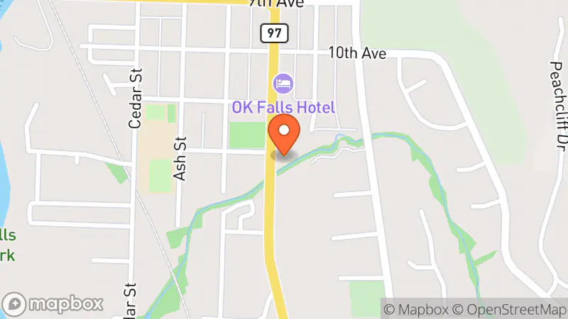 Map showing location of Heritage Place Thrift Shop