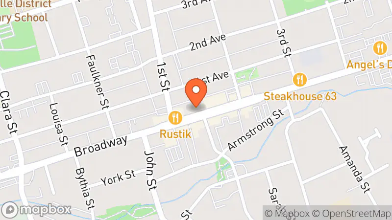 Map showing location of High Society Consignment