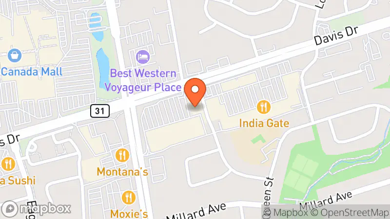 Map showing location of Hock Shop Canada