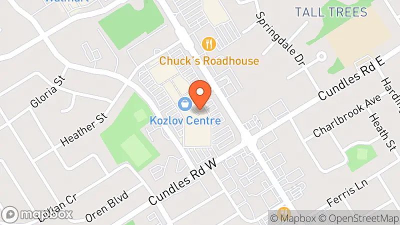 Map showing location of Hock Shop Canada