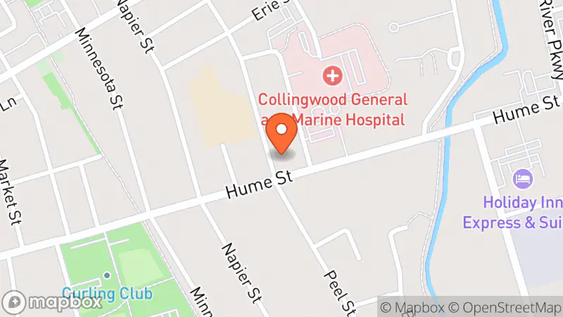 Map showing location of Hock Shop Canada