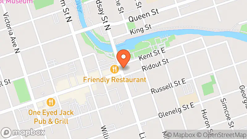 Map showing location of Hop 2 Shop