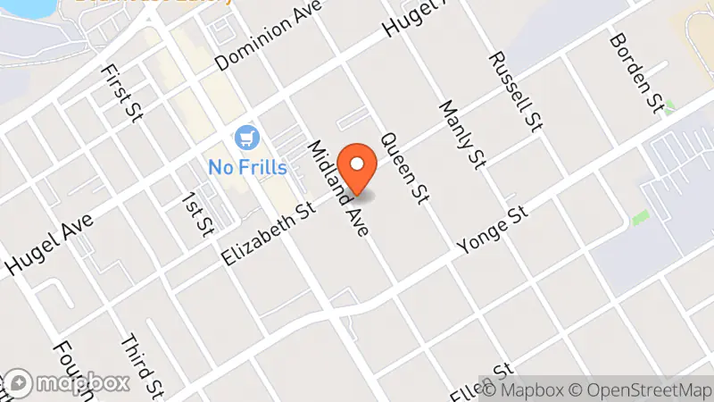 Map showing location of HOPE Centre