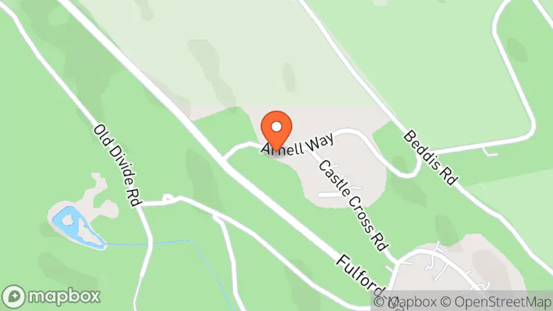 Map showing location of Hundred Hills Home