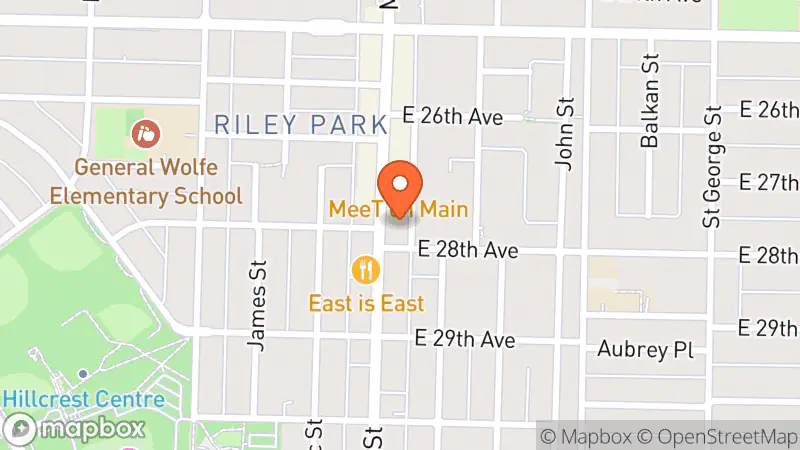 Map showing location of Hunter & Hare - Main St