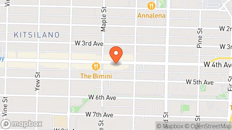 Map showing location of In Again Fashion