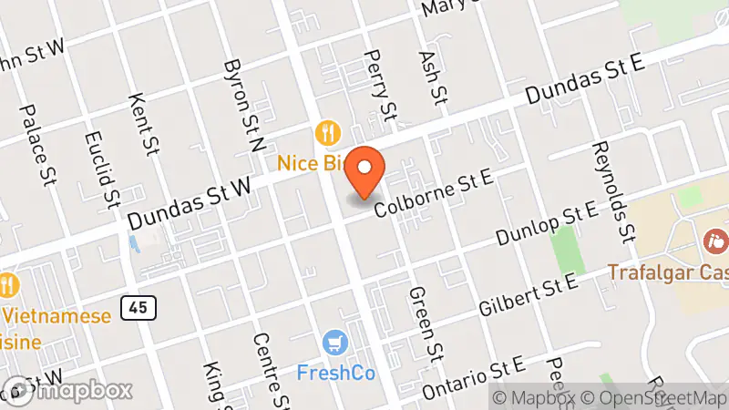 Map showing location of Inspired by You...