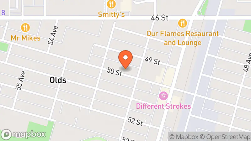 Map showing location of Iode Thrift Store