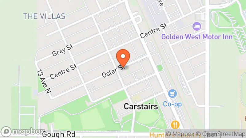 Map showing location of IODE Thrift store