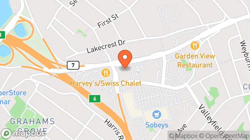 Map showing location of John W. Doull, Bookseller